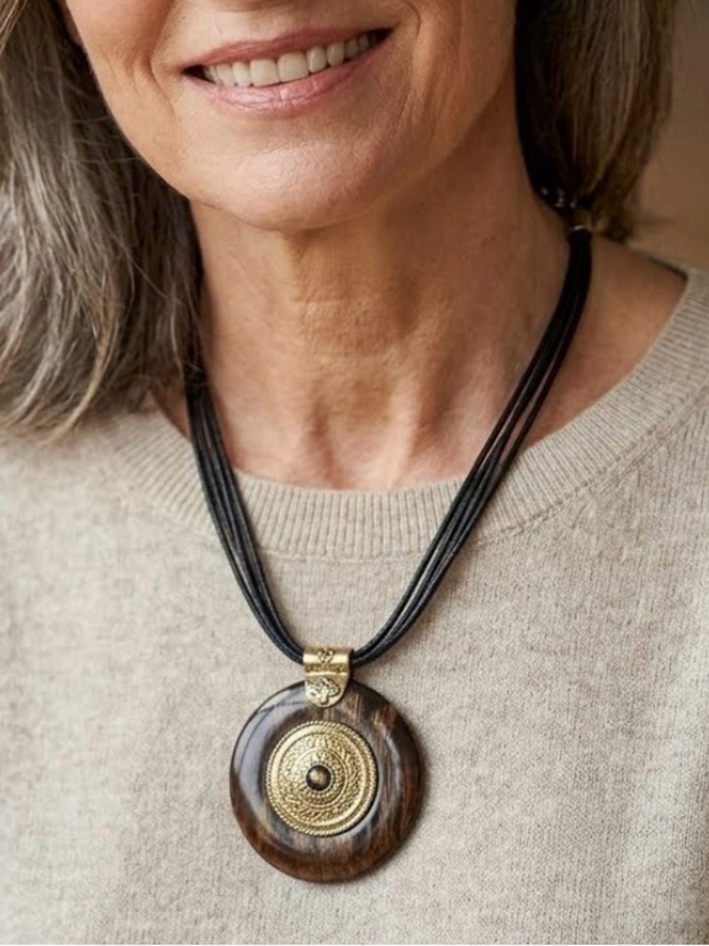 Elegant Boho Aztec Pendant